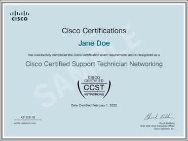 Cisco Certified Support Technician (CCST) Networking
