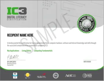 Internet and Computing Core Certification (IC3) GS5