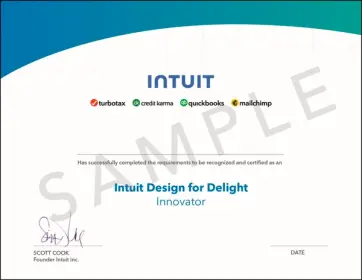 Intuit® Design for Delight Innovator