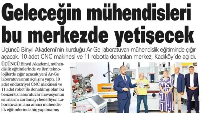Üçüncü Binyıl Akademi’den Mühendislikte Çığır Açan Ar-Ge Laboratuvarı!
