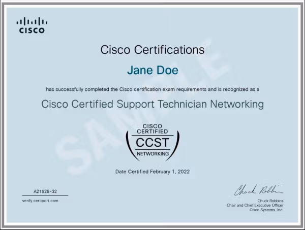 Cisco Certified Support Technician (CCST) Networking