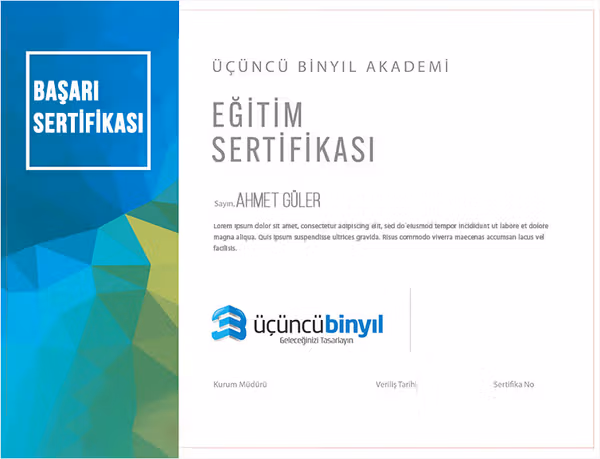 Kurum Başarı Sertifikası