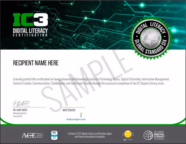 Internet and Computing Core Certification (IC3) GS6