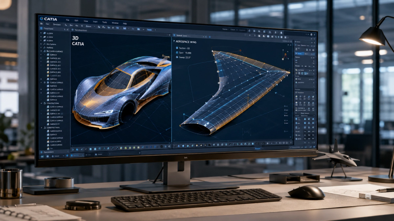 Havacılık ve Otomotiv Sektöründe CATIA ile İleri Düzey Yüzey Modelleme (Generative Shape Design) Rehberi