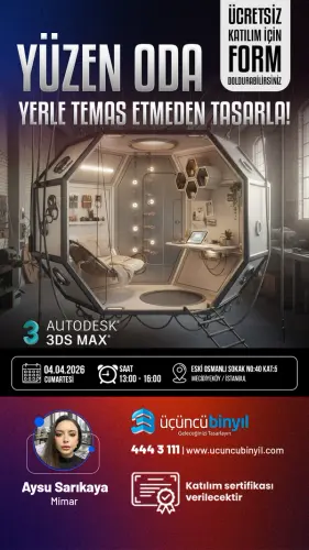 Yüzen Oda: Yerle Temas Etmeden Tasarla