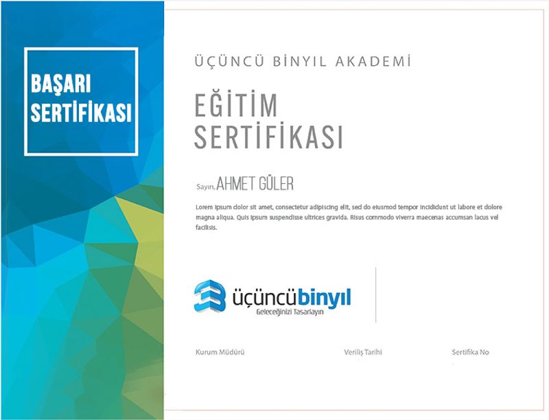 Kurum Başarı Sertifikası