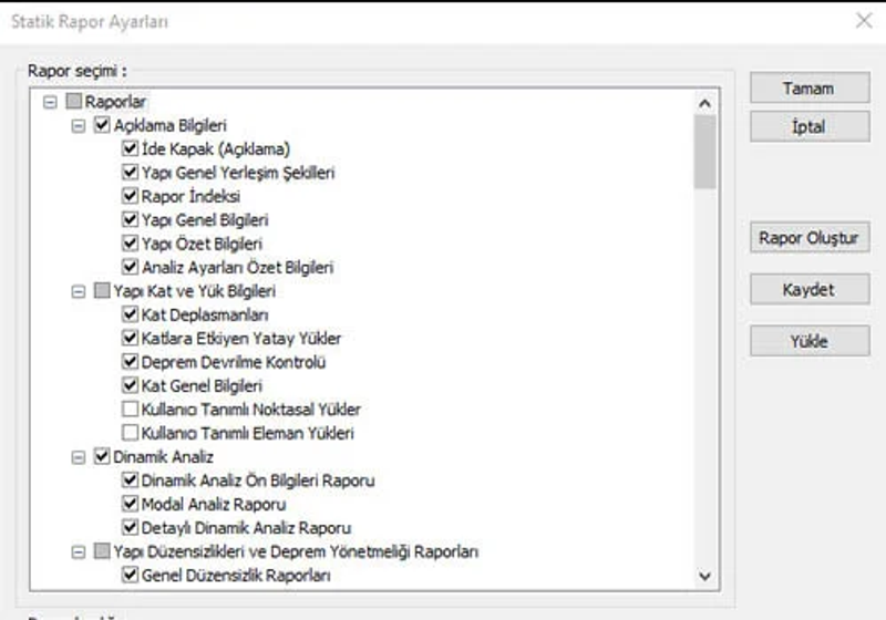 sonuç raporlarının hazırlanması
