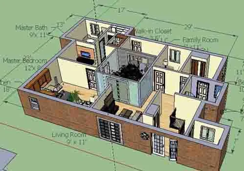 sketchup 3 boyutta modelleme yapılması