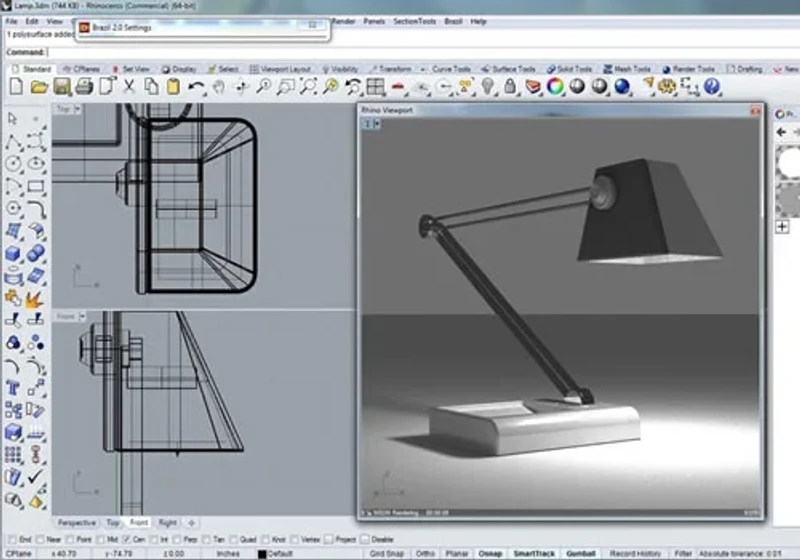 rhınoceros 2d çizim araçları