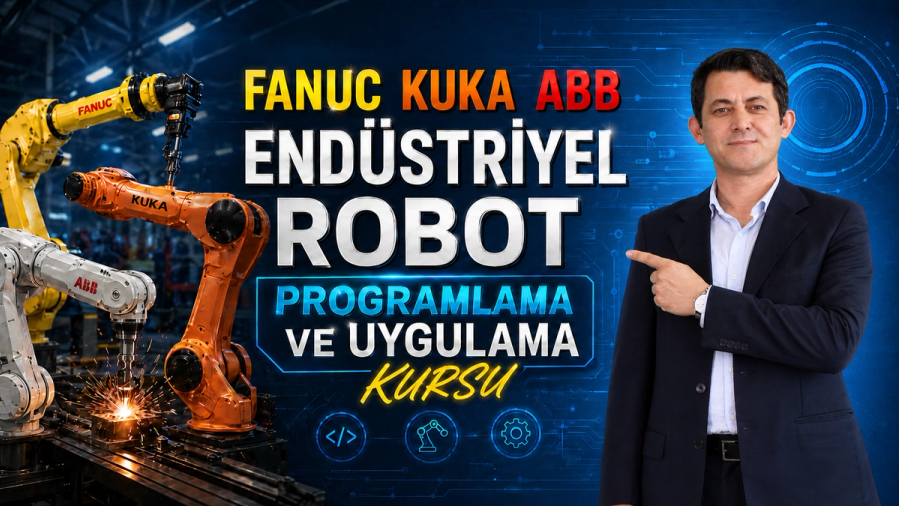 FANUC KUKA ABB ENDÜSTRİYEL ROBOT PROGRAMLAMA ve UYGULAMA KURSLARI